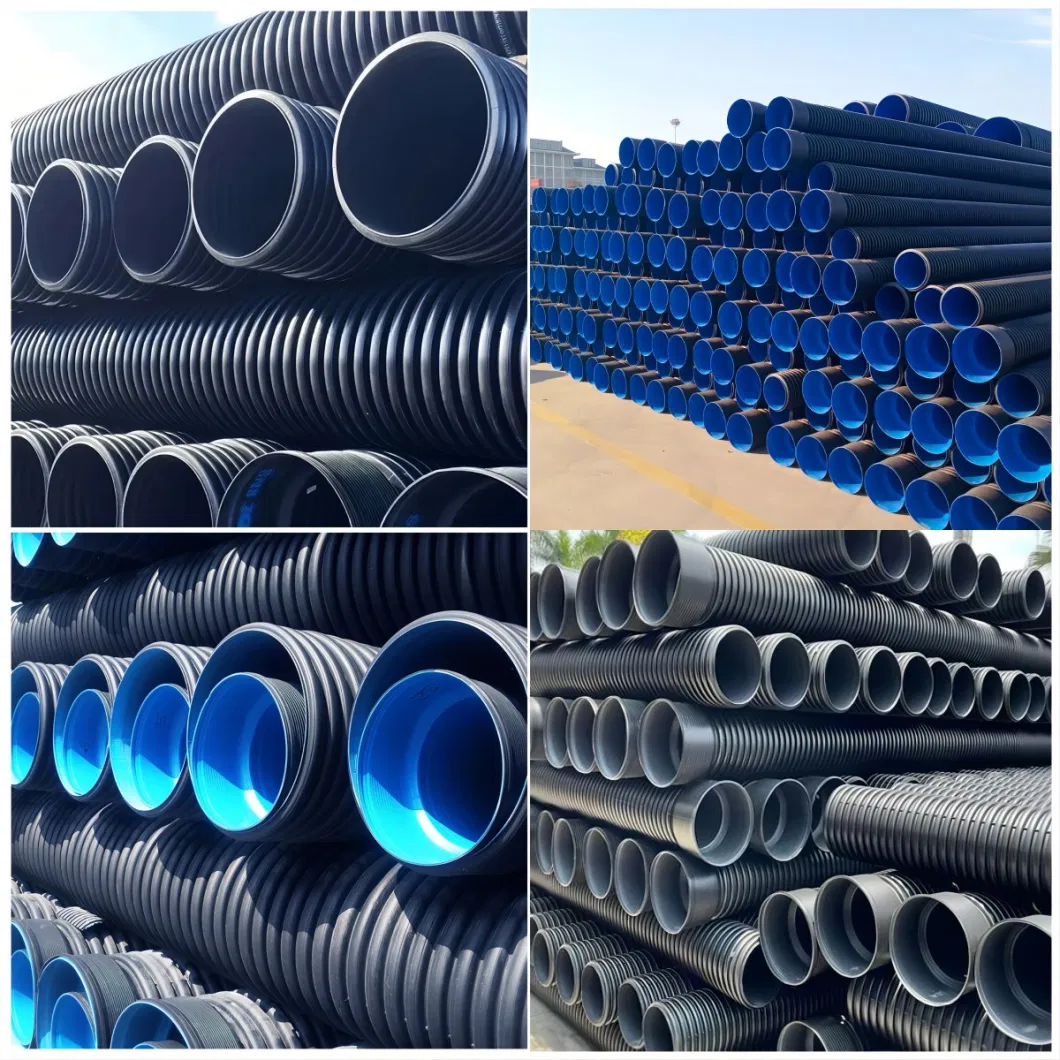 300mm HDPE Double Wall Corrugated Pipe for Drainage Hot Sale