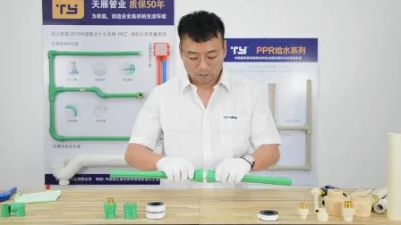 Ty 브랜드 플라스틱 제조업체의 PPR 유압 광파이프 피팅 폴리프로필렌
